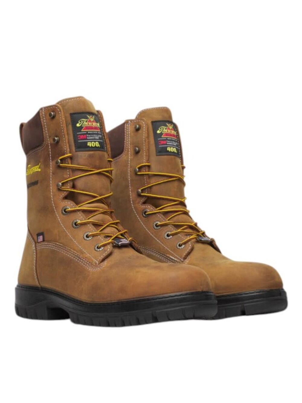 NEW THOROGOOD Genesis Series 8" Waterproof Work Boots – Chestnut Men’s Size 10EE